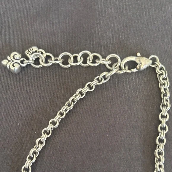 Brighton Silver Chain Necklace with Tassel - Picture 3 of 3